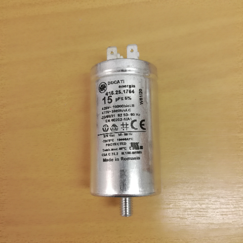Obrázek z Kondenzátor rozběhový 15 µF 